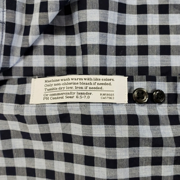 Nordstrom 14.5 32-33 Checkered Trim Fit (A) - Picture 6 of 9